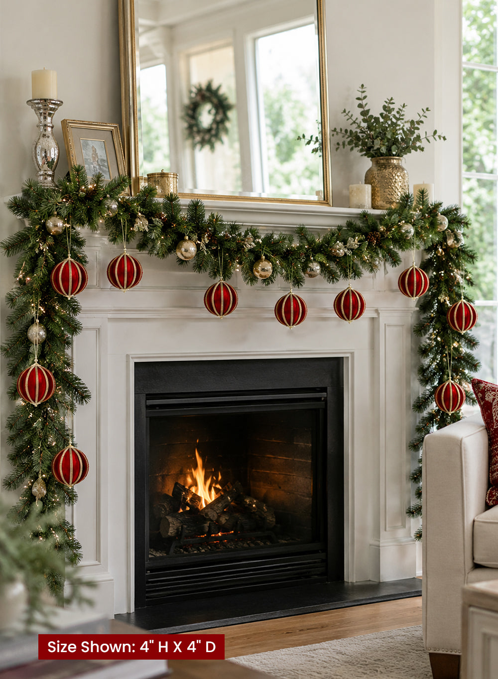 Noelle Velvet Christmas Ornaments Collection