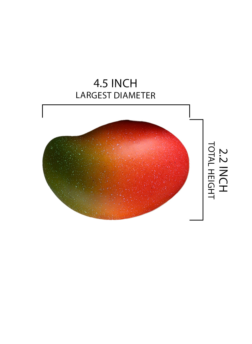 Faux Mango, 4.5" Diameter & 2.2" Tall, Pack of 6