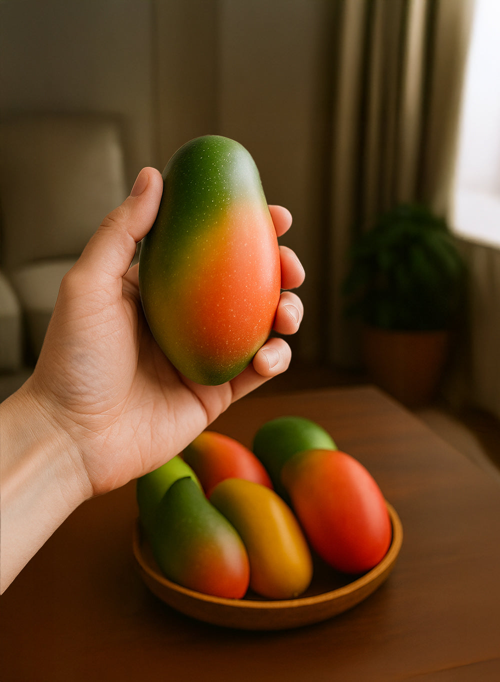 Faux Mango, 4.5" Diameter & 2.2" Tall, Pack of 6