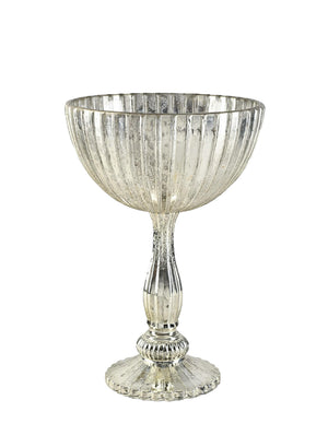 Alexandria Silver Glass Urn Vase, in 2 Sizes