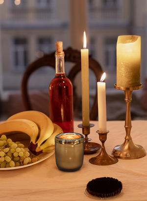 Radiant Mercury Glass Candle Holders, in 2 Sizes & Colors