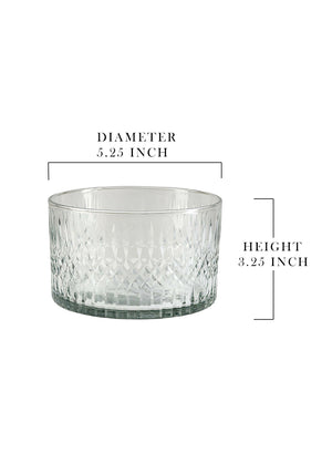 Etched Glass Vase, in 3 Designs
