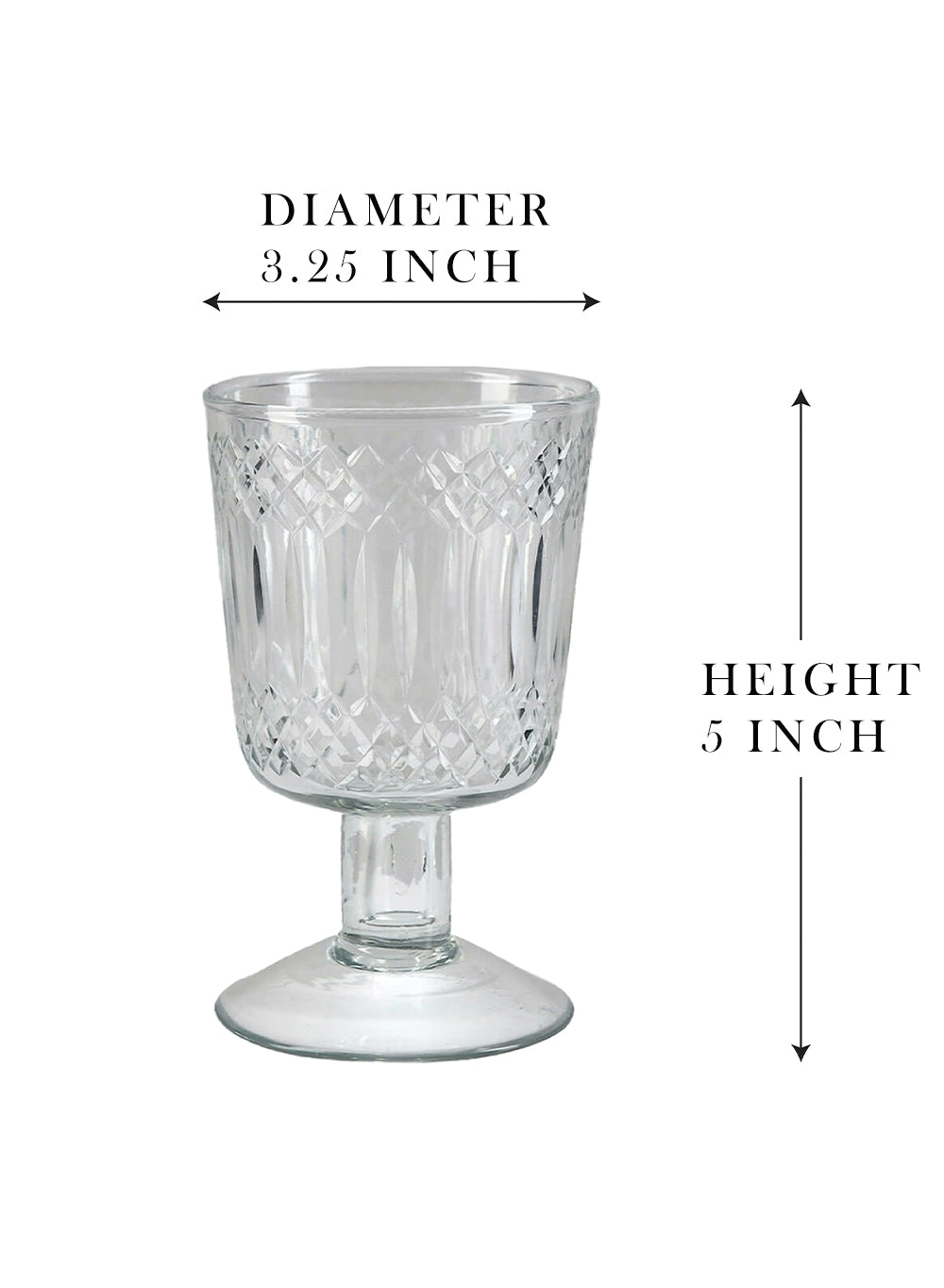 Etched Glass Vase, in 3 Designs