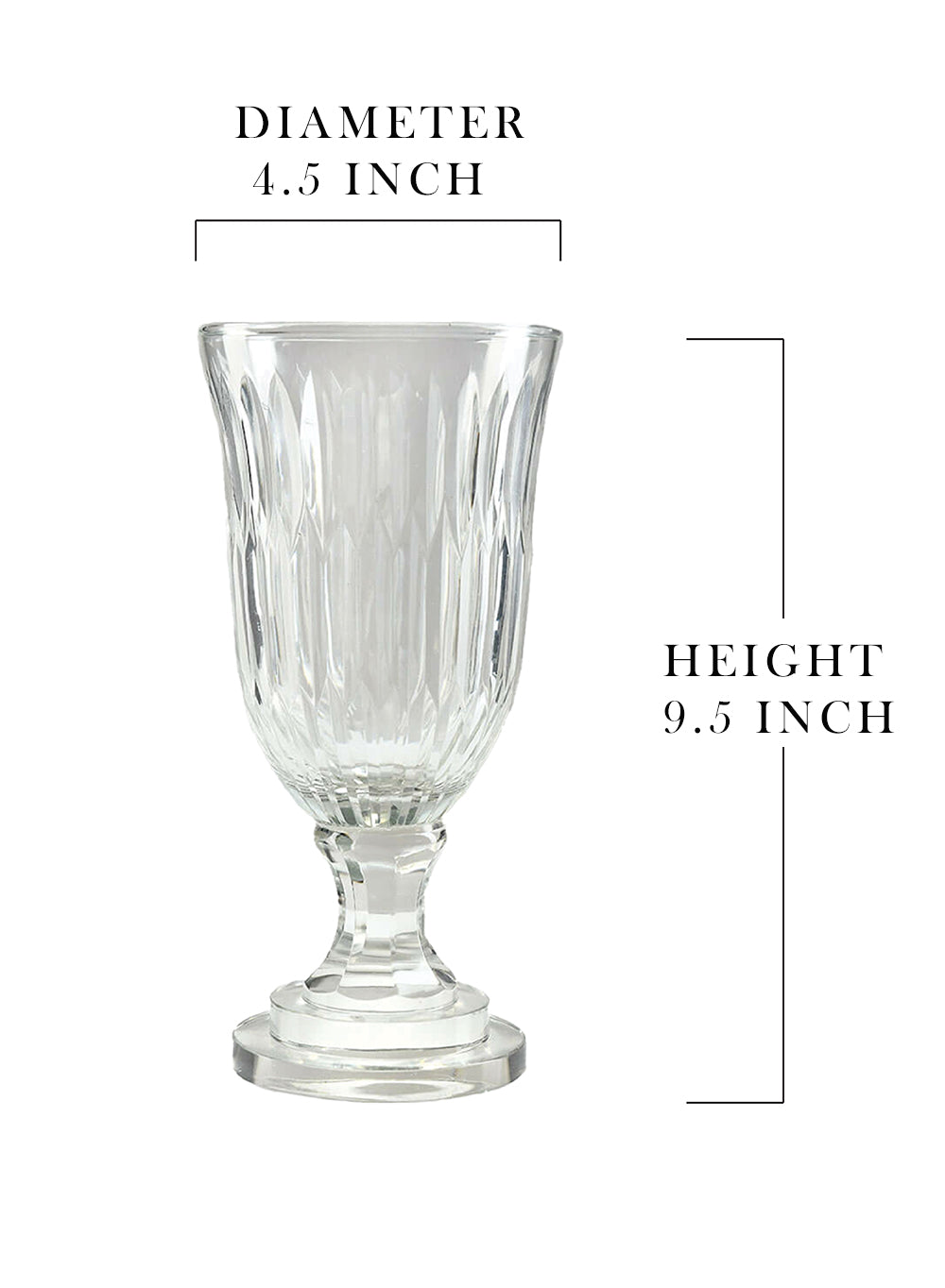 Etched Glass Vase, in 3 Designs