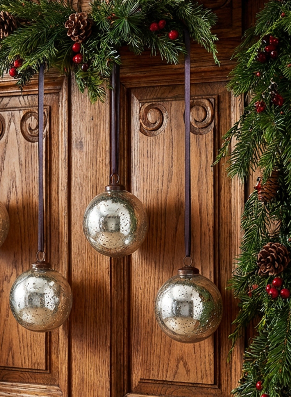 Antique Mercury Ornament Balls, Set of 4/32, in 5 Colors