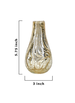 Mercury Crackle Bud Vase, in 2 Sizes
