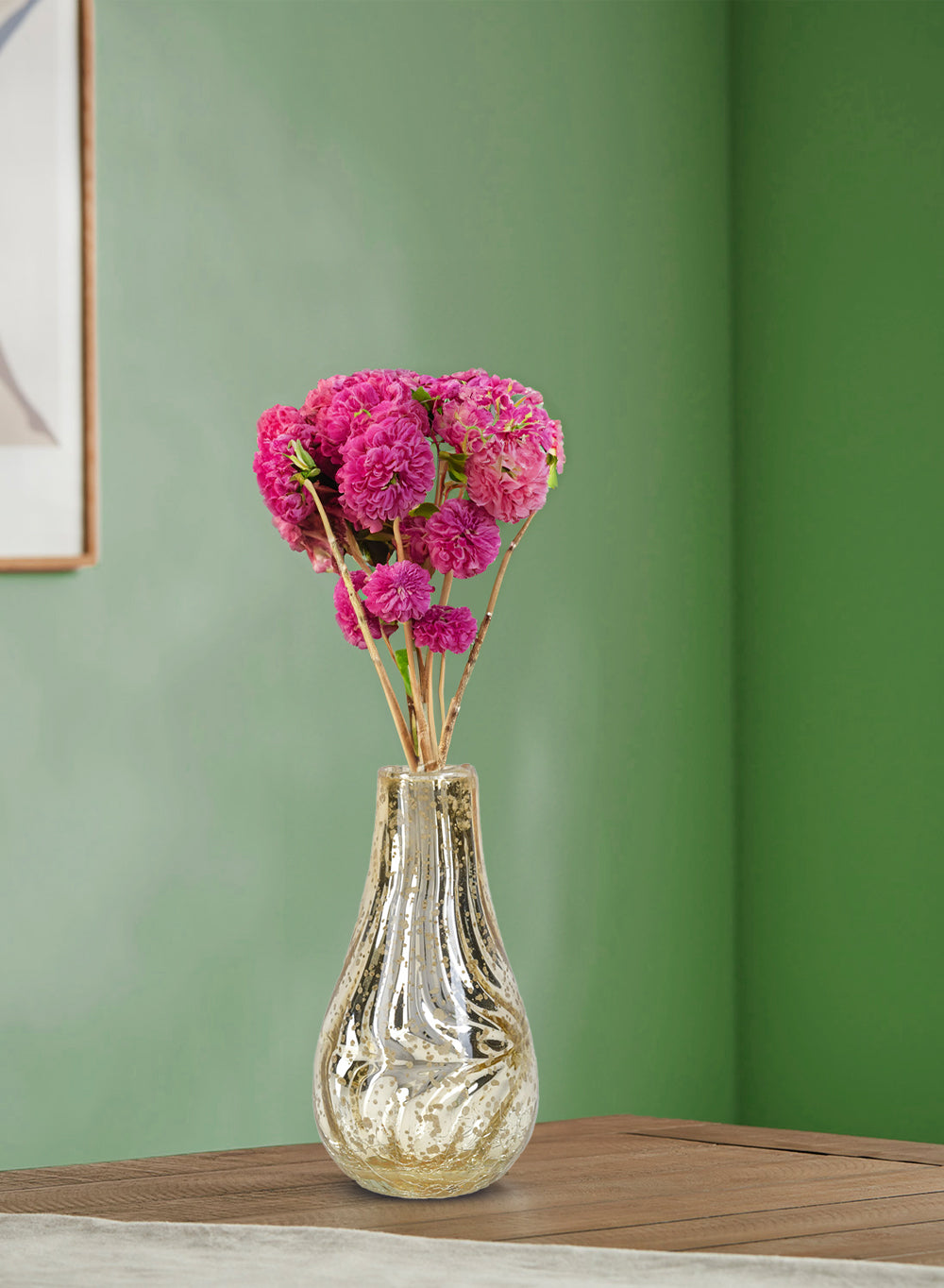 Mercury Crackle Bud Vase, in 4 Sizes