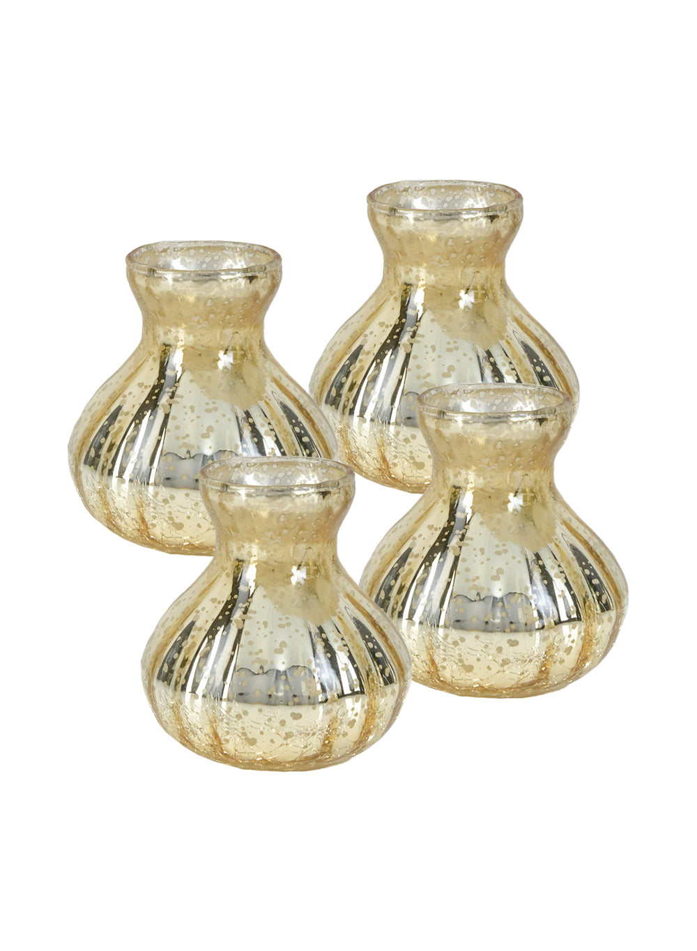 Mercury Crackle Bud Vase, in 4 Sizes