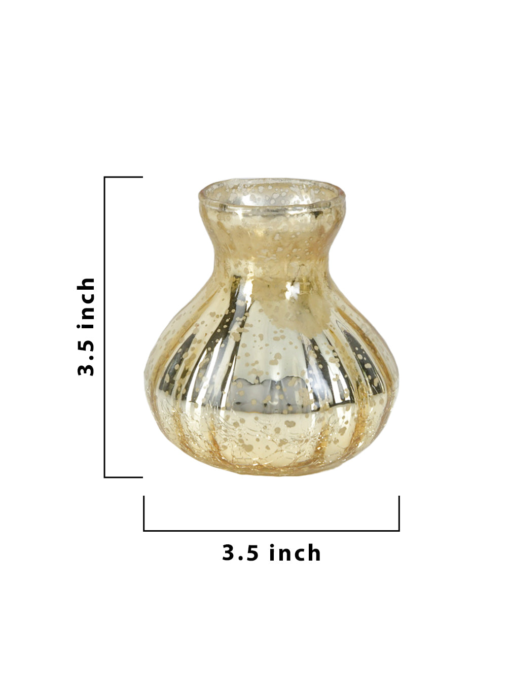 Mercury Crackle Bud Vase, in 4 Sizes