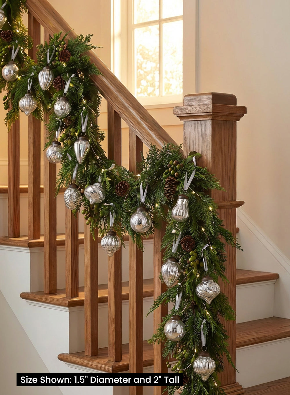 Mini Mercury Glass Ornaments, in 3 Colors