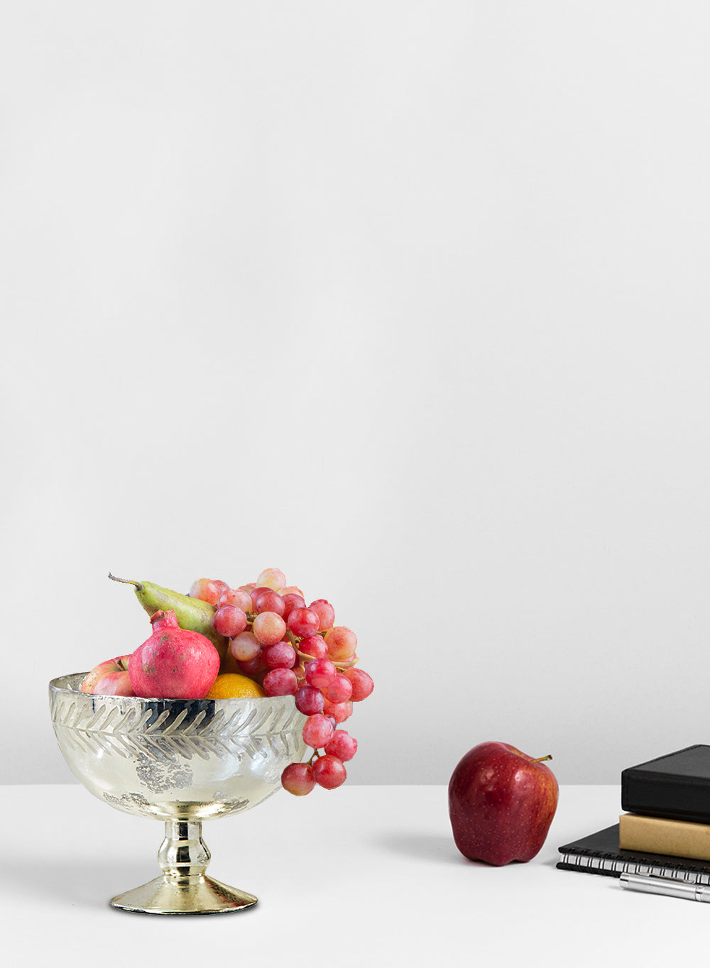 Mercury Etched Leaf Bowl