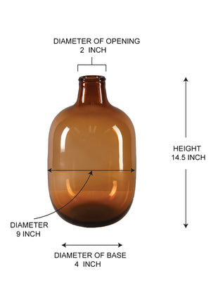 Glass Bottle Vase, in 2 Sizes