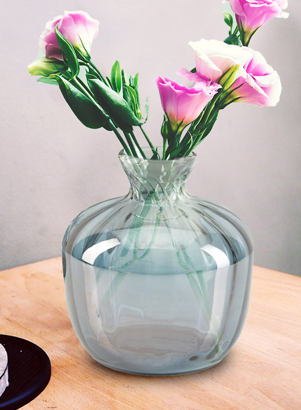 Serene Spaces Living Grey Luster Vase