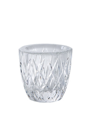 2.5" Elegant Glass Crystal Tea Light Holder