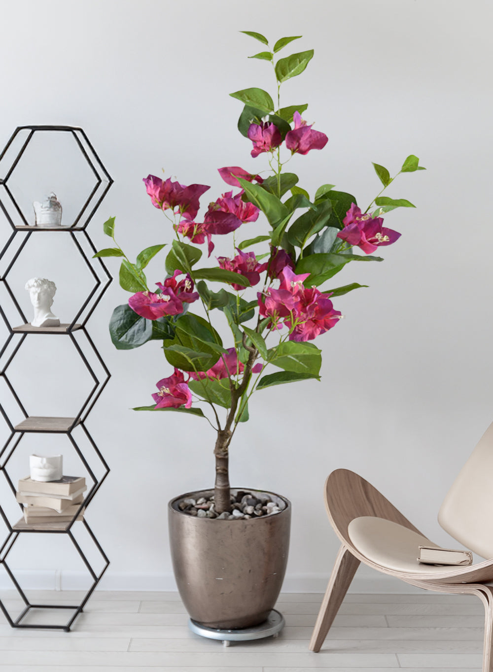 Artificial Bougainvillea Plant, 15" Diameter & 26.5" Tall