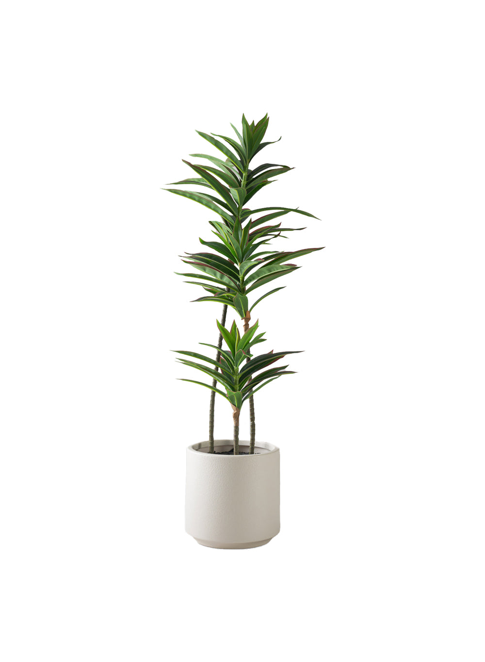 Artificial Dracaena Potted Plant, 7" Diameter & 34" Tall