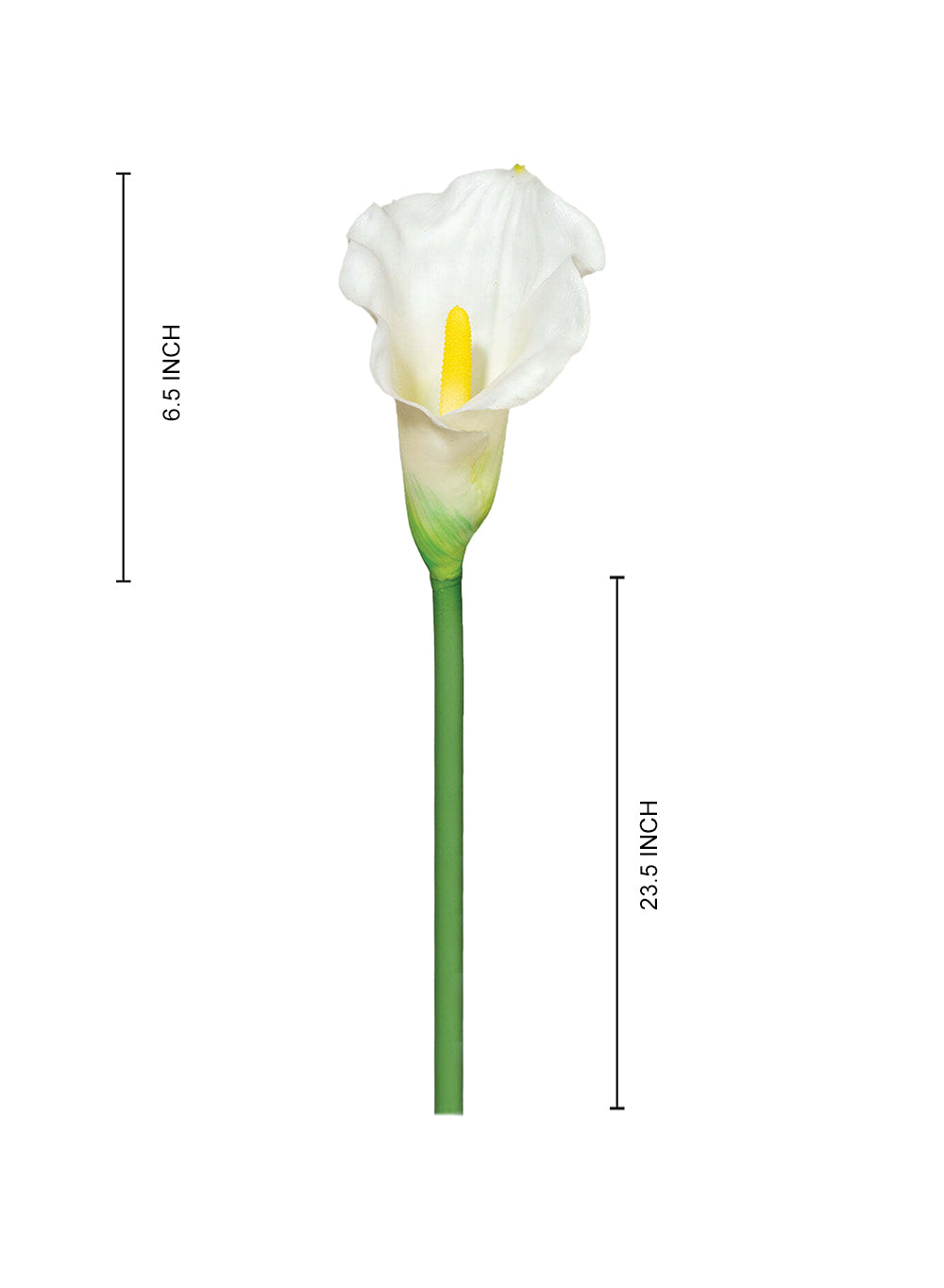 Artificial White Calla Lily Stem, 30" Tall, Pack of 12
