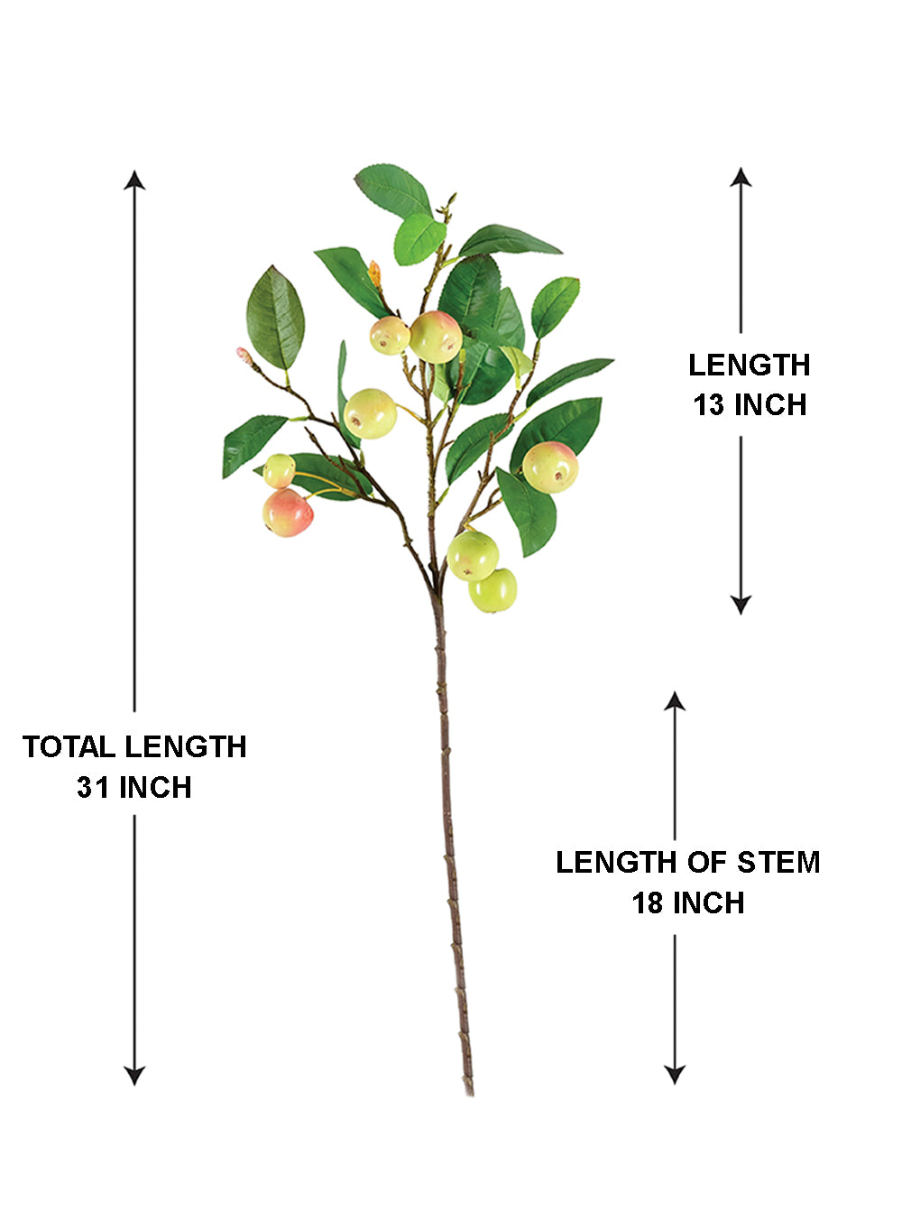 Artificial Apple Stem, 31" Long, Pack of 12