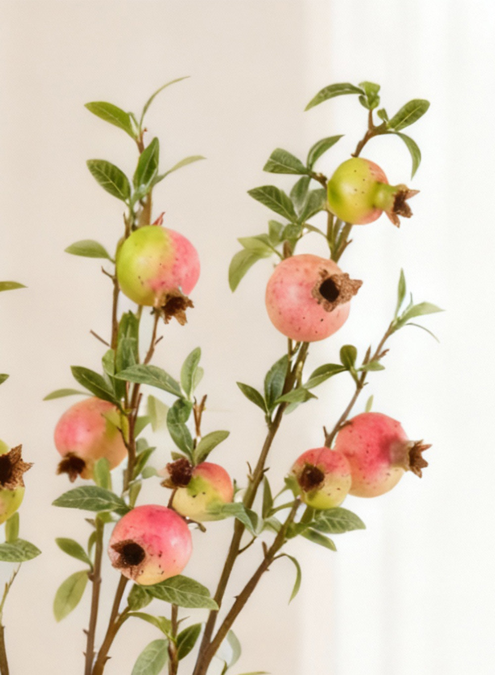 Faux Pomegranate Branch, in 2 Colors, Pack of 12