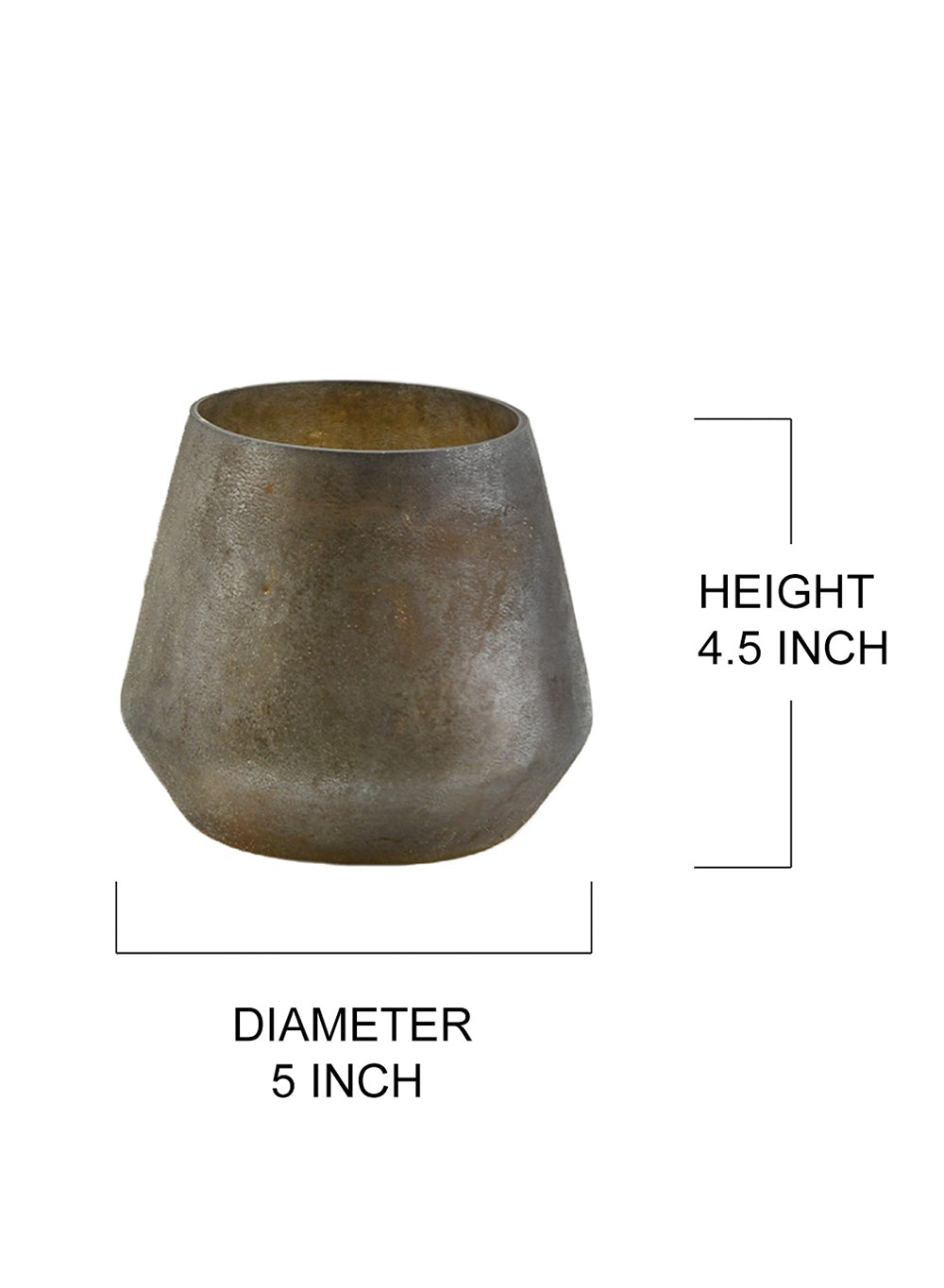 Rustic Grey Decorative Vase, In 2 Sizes