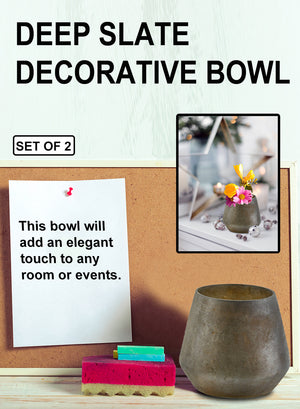 Serene Spaces Living Distressed Grey Decorative Vase
