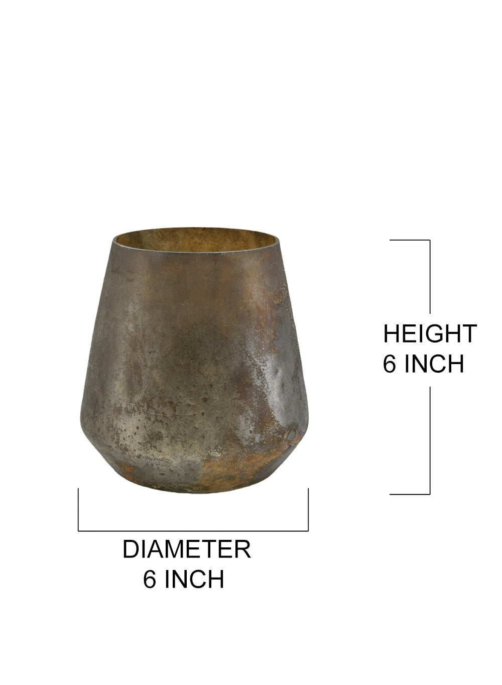 Rustic Grey Decorative Vase, In 2 Sizes