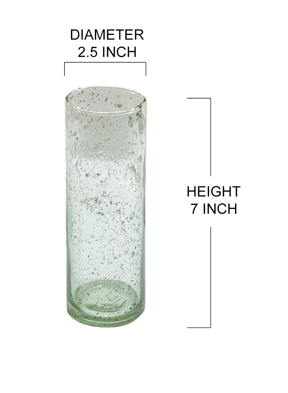 Speckled Green Glass Bud Vases, in 4 Sizes