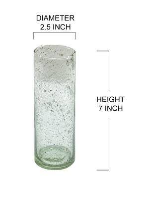 Speckled Green Glass Bud Vases, in 4 Sizes