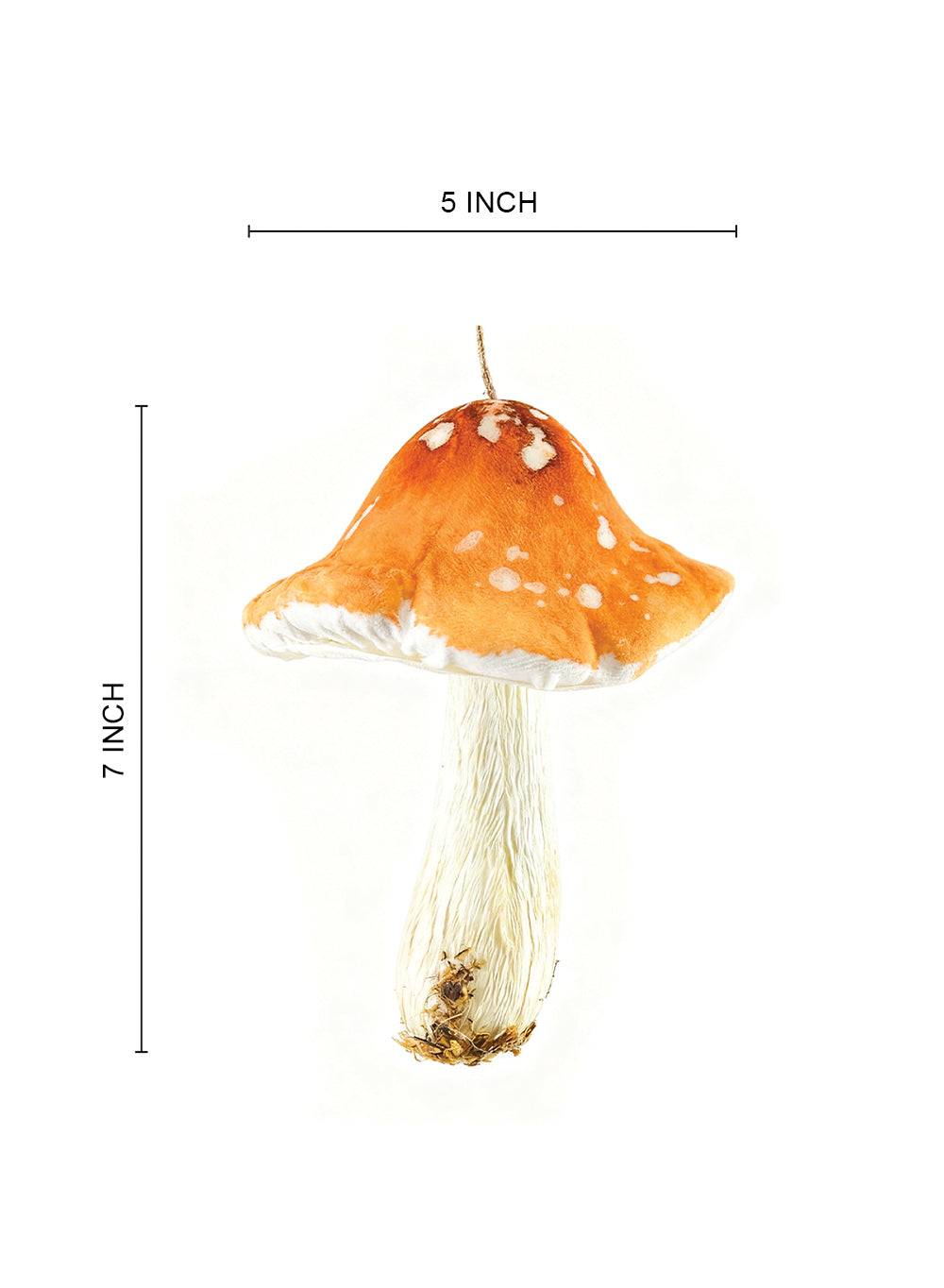 Forest Whimsy Mushroom Hanging Ornaments, 5" Wide & 7" Tall, Pack of 12