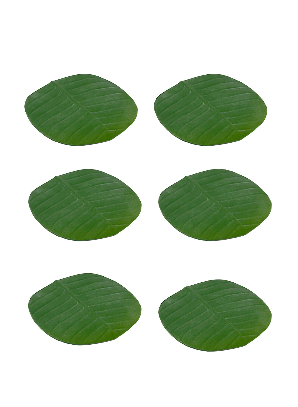 Artificial Leaf-Shaped Coasters & Table Runner