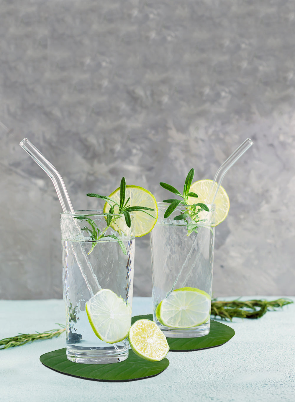 Artificial Leaf-Shaped Coasters & Table Runner