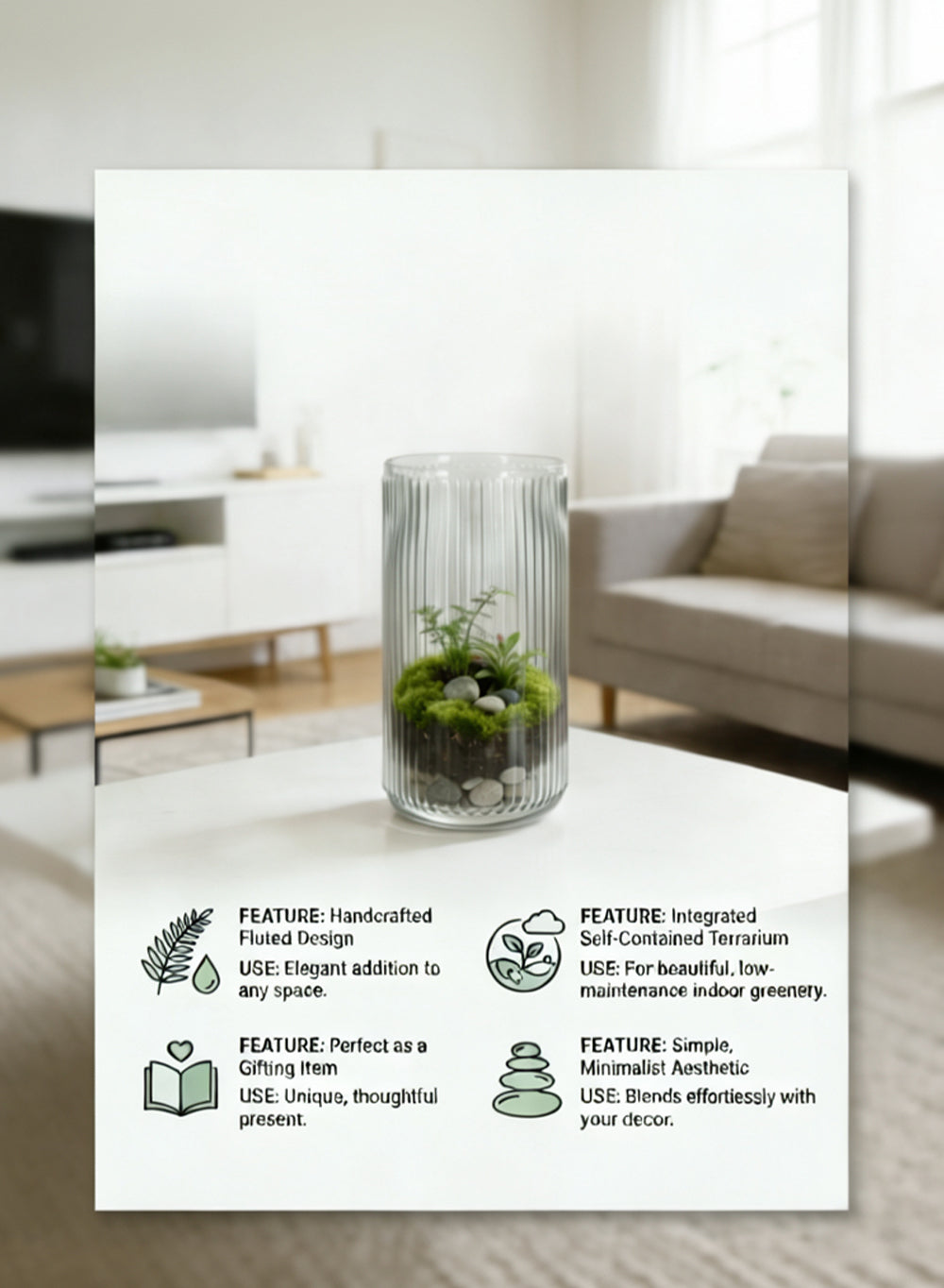 Clear Ribbed Vase Collection