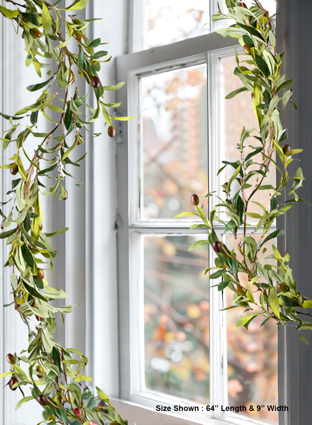 64" Artificial Olive Garland