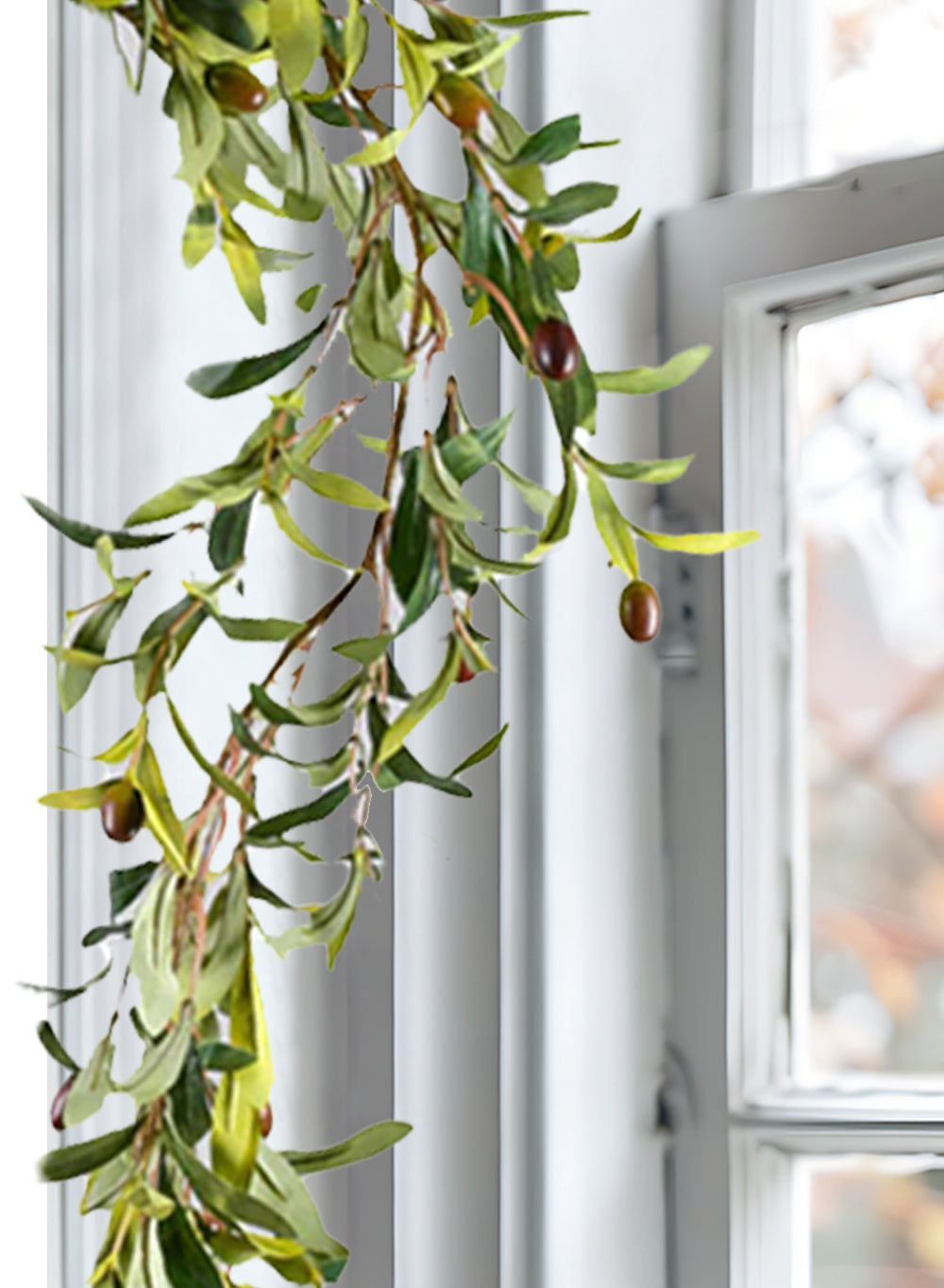 64" Artificial Olive Garland