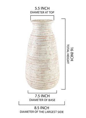 16" Calluna Ceramic Vase