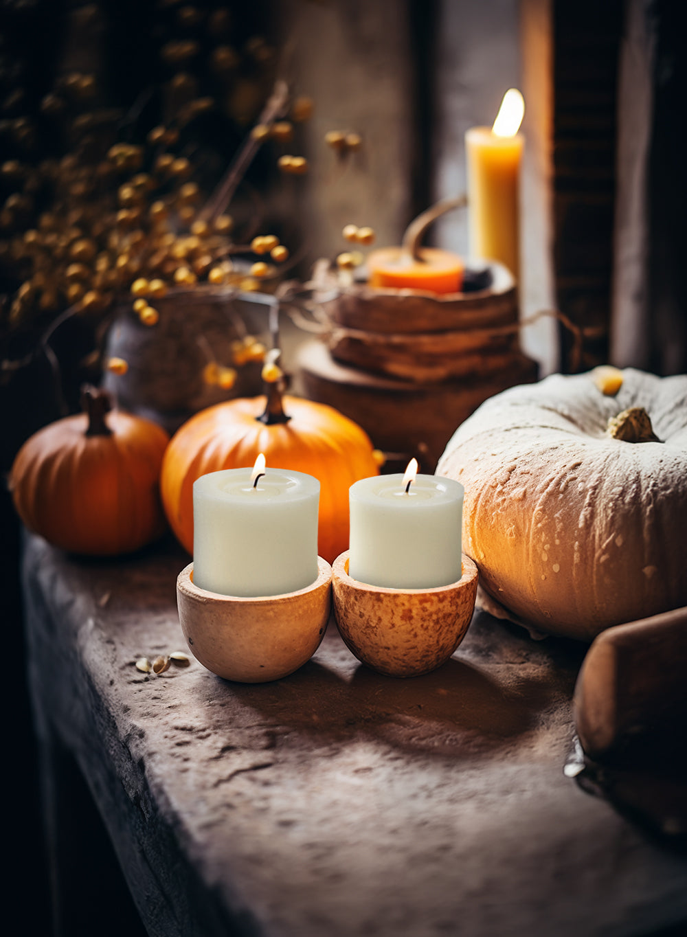 White / Ivory Votive Candle, Available in 2 Colors and Sizes