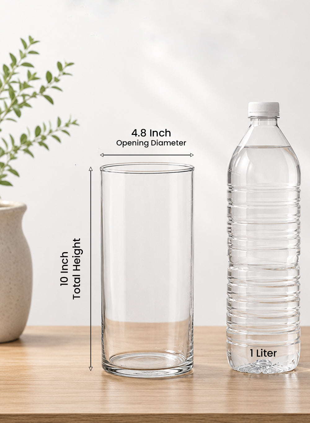 Clear Glass Cylinder Vase Collection