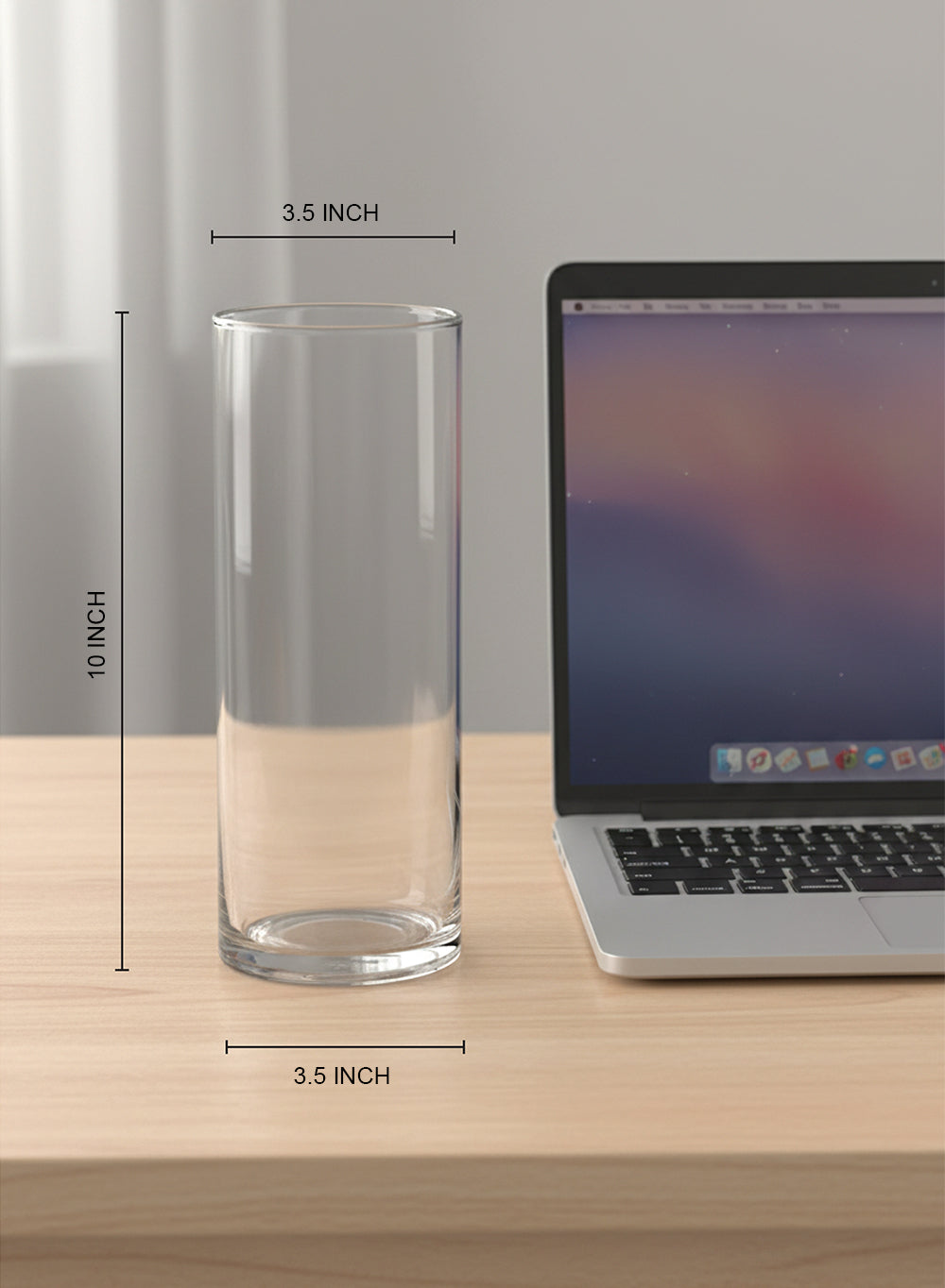Clear Glass Cylinder Vase Collection