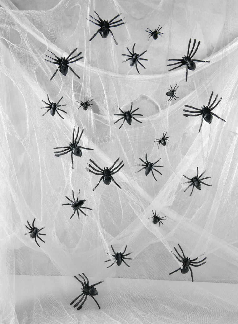 Spider Cobweb Halloween Decor Set, 6 Ft Long