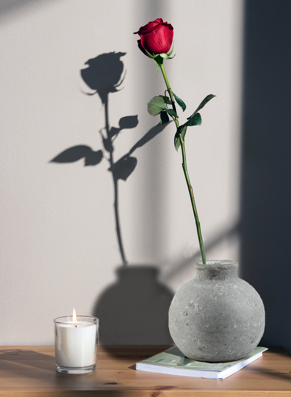 Antique Ashen Cement Vase, in 3 Shapes