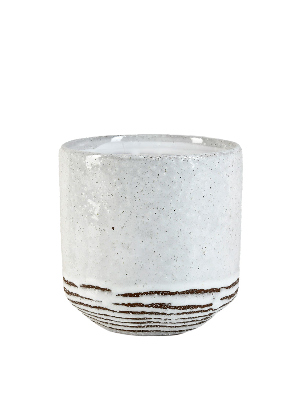 Frosted Ceramic Cup Vase, in 2 Sizes