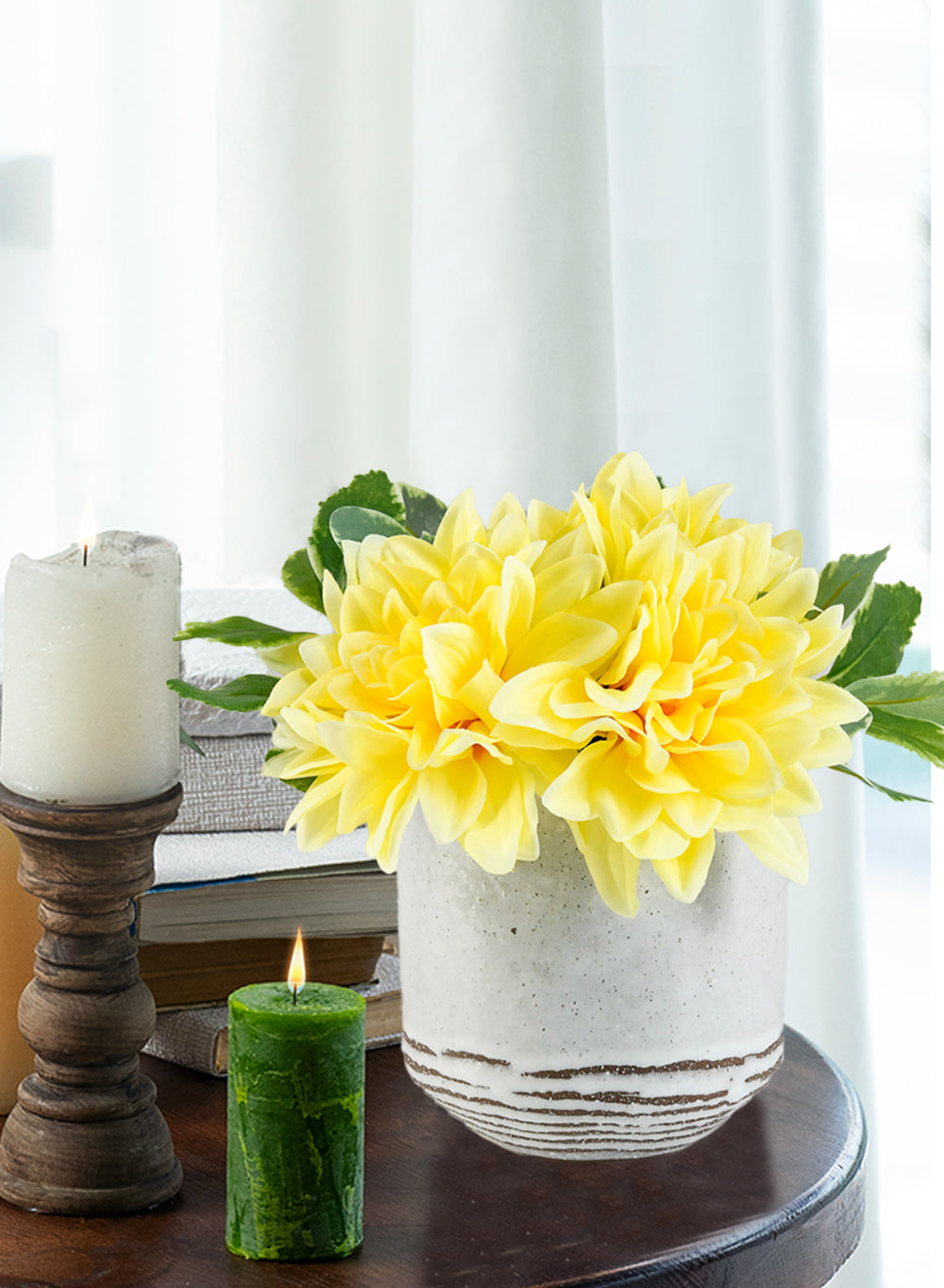 Frosted Ceramic Cup Vase, in 2 Sizes