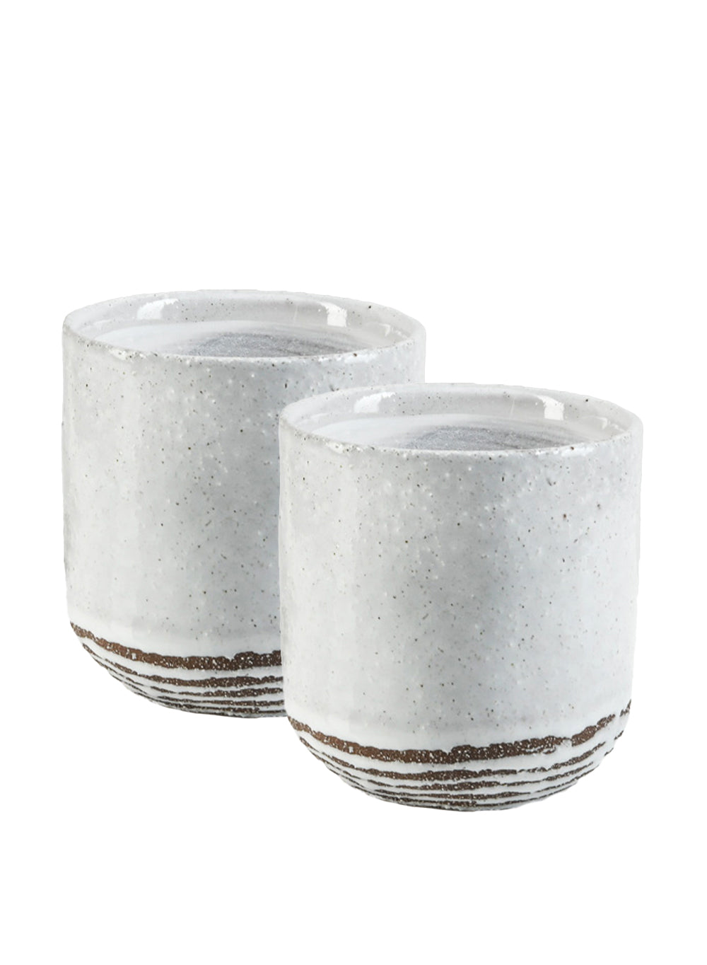 Frosted Ceramic Cup Vase, in 2 Sizes