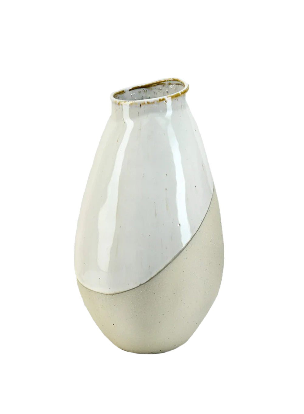 Sleek Two-Tone Ceramic Vase