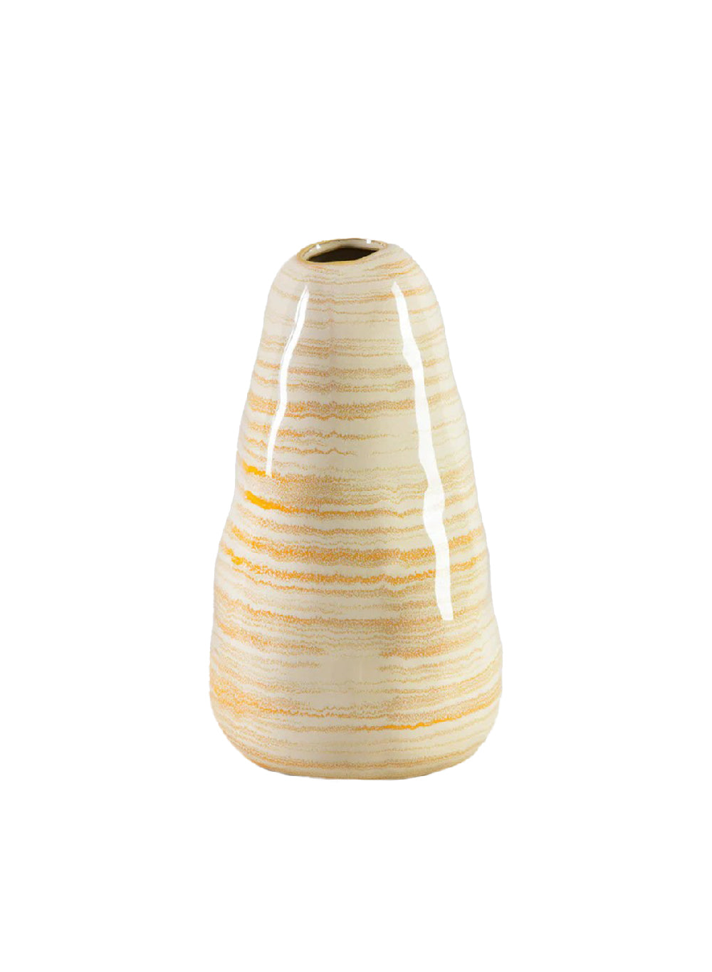 7.5" Solaro Striped Ceramic Vase