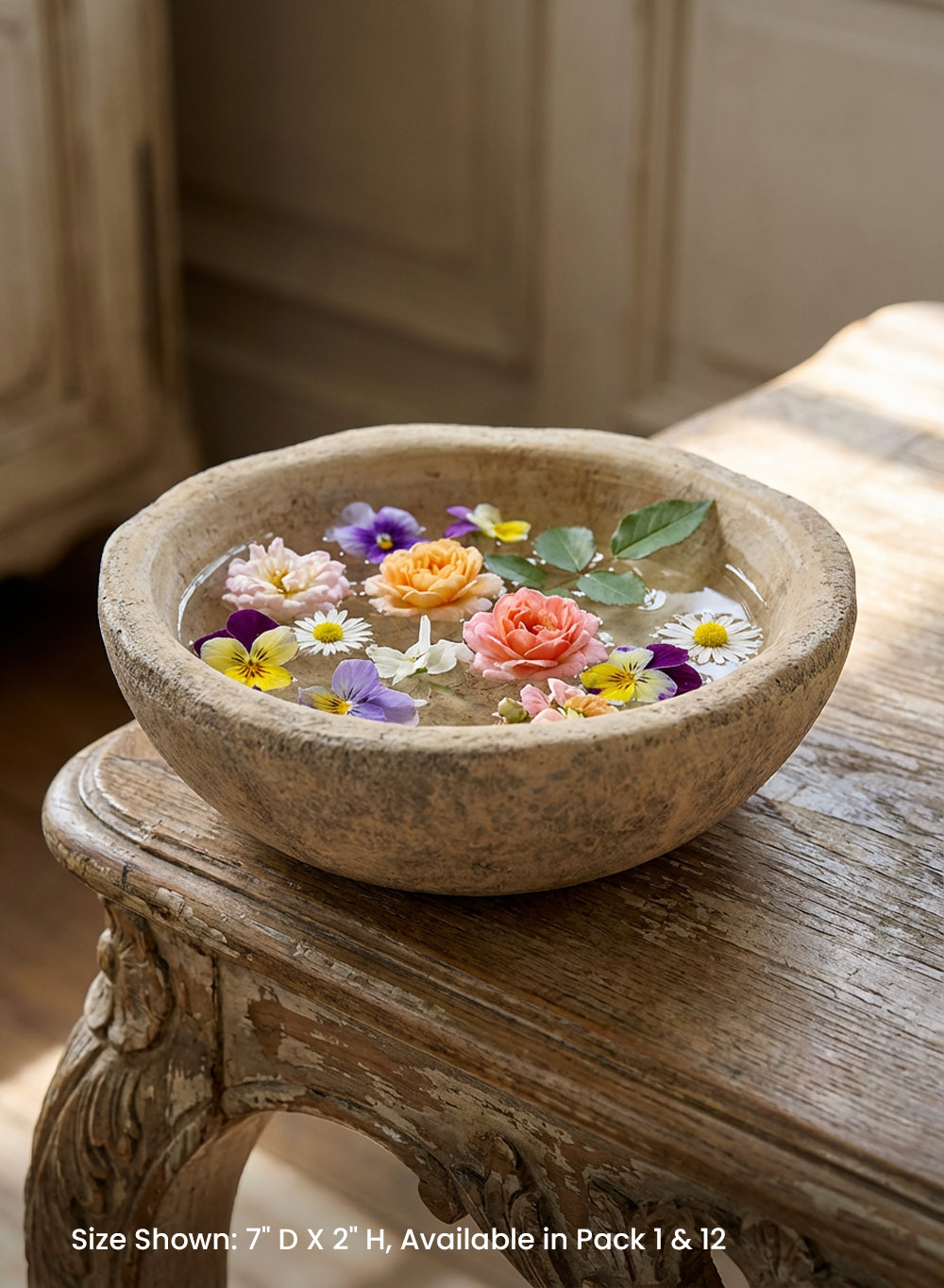 Stonelook Shallow Ceramic Décor Bowl Collection