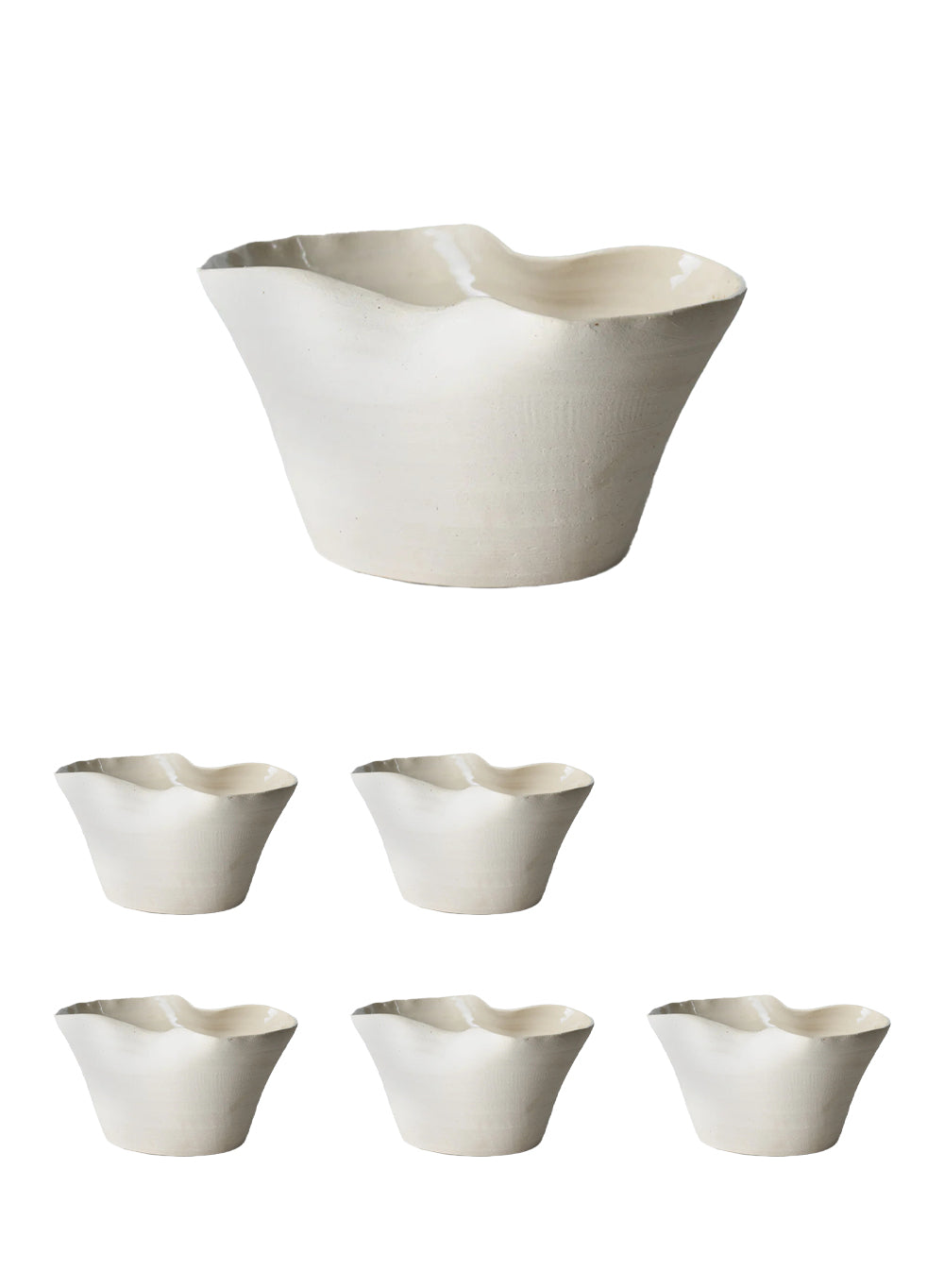 Curvia Matte Ceramic Vase Collection