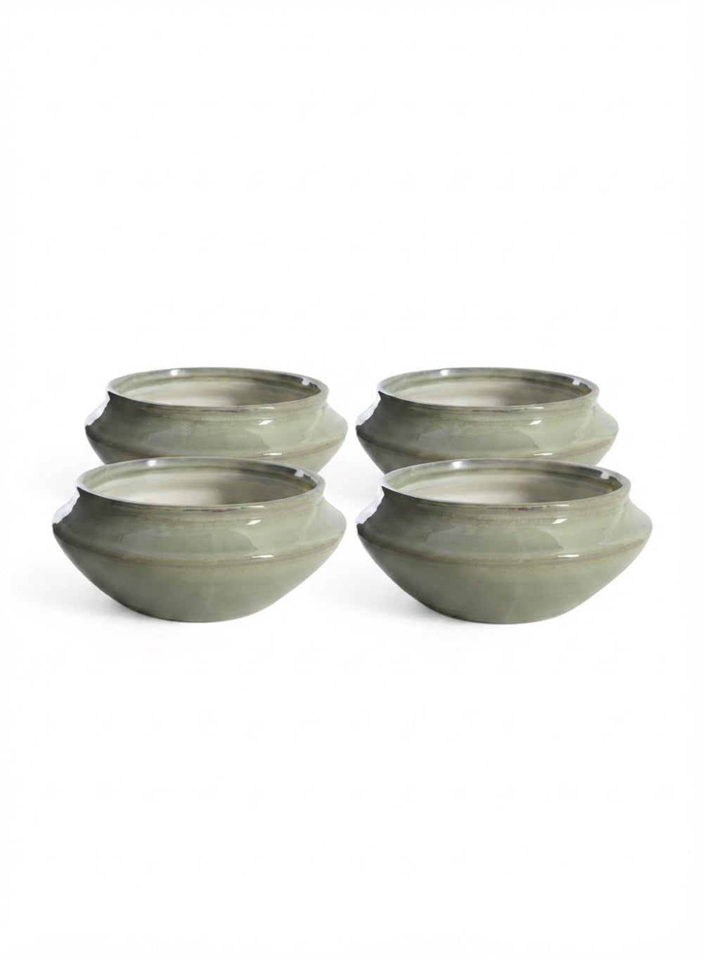 Sage Green Glazed Ceramic Bowl Collection