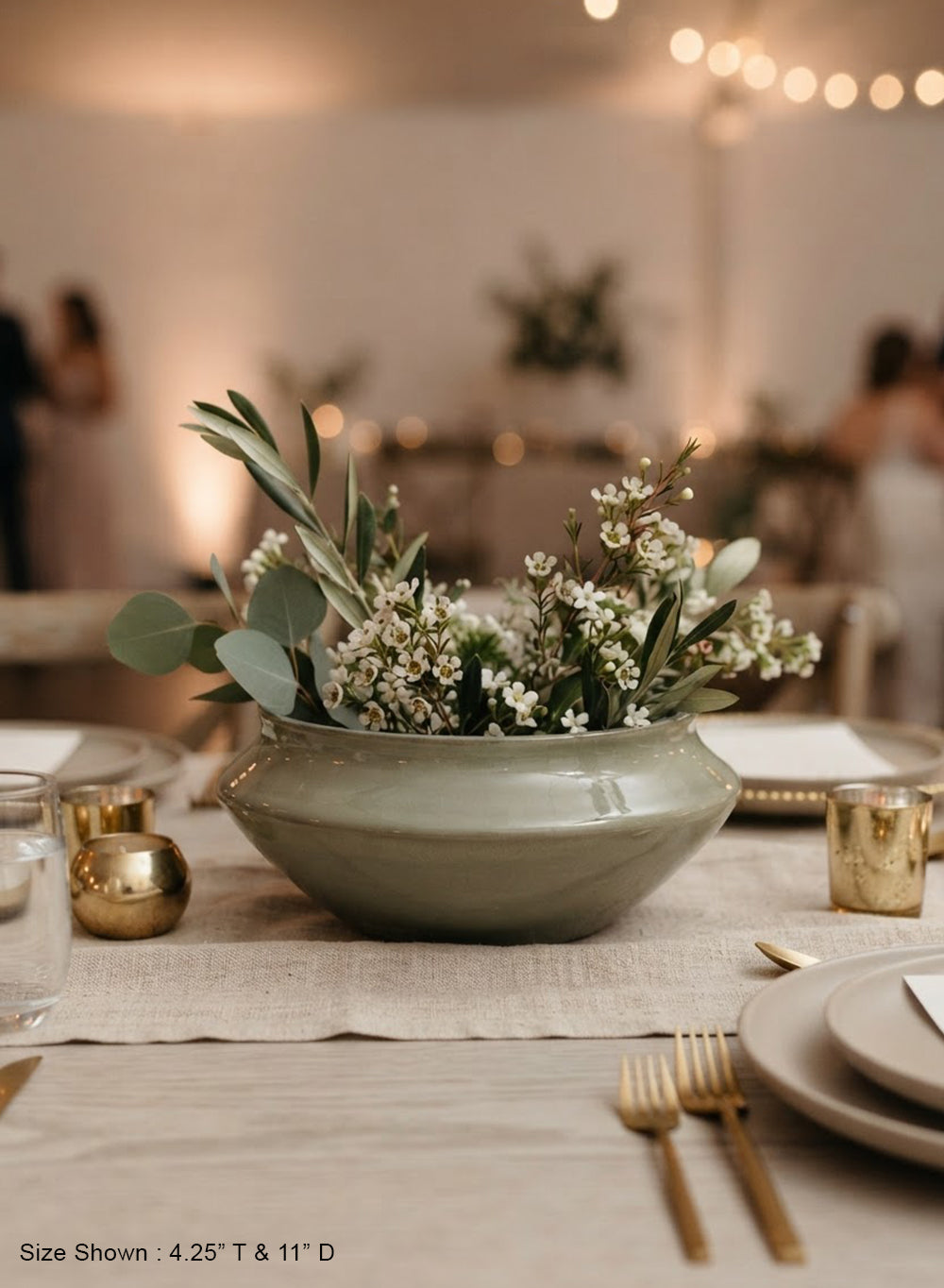 Sage Green Glazed Ceramic Bowl Collection