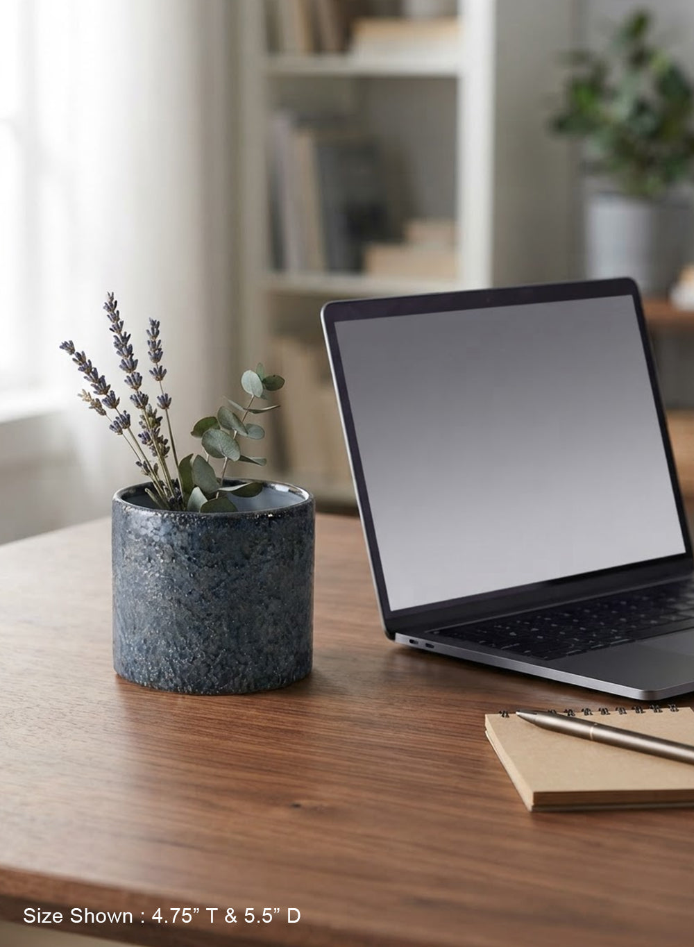 Noctra Blue Speckled Ceramic Planter Collection